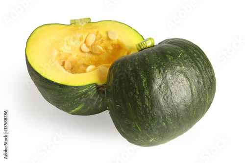 Pumpkin studio isolated on white background.