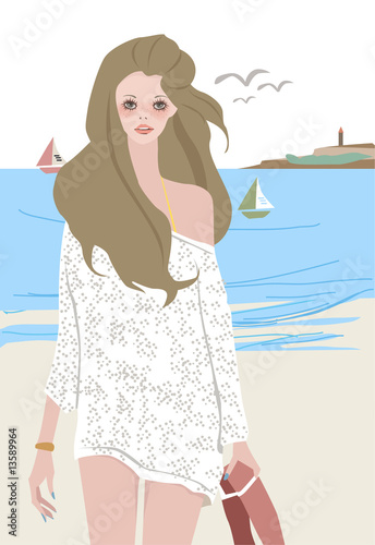 At the beach