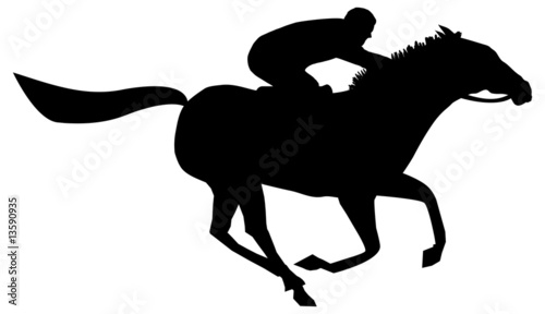 rider horse silhouettes