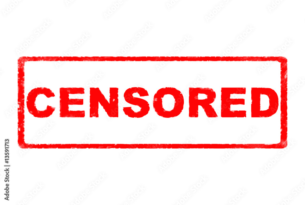 Fototapeta premium Censored Rubber Stamp