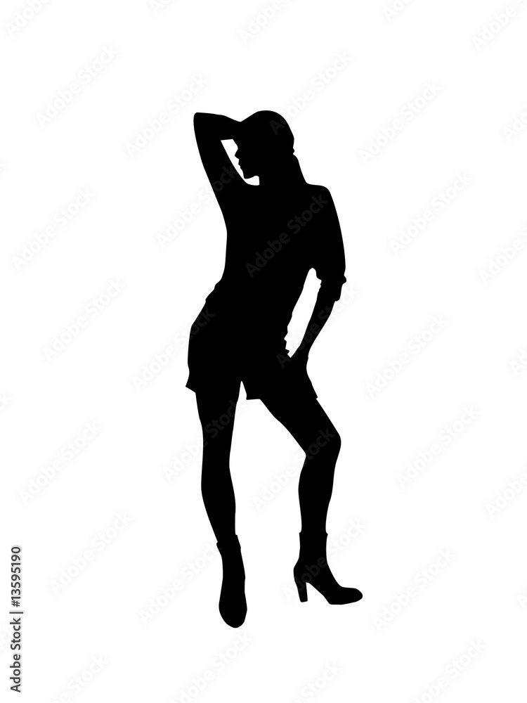 model silhouette model silhouette