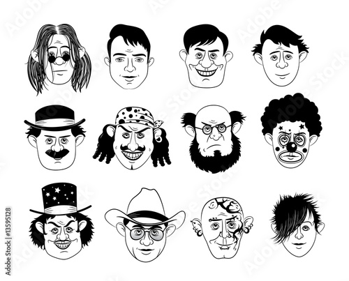 Man's faces