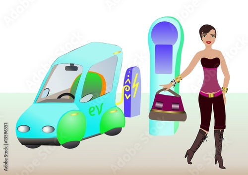 voiture électrique en libre-service