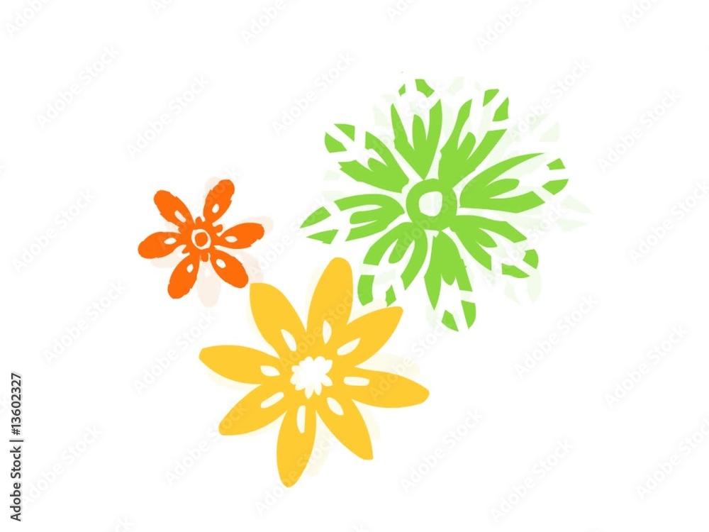 sketchy 3 flowers