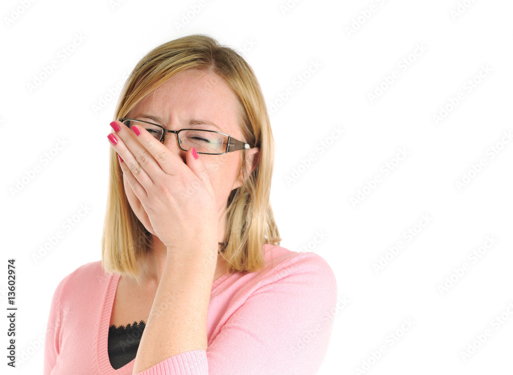 blonde woman isolated blonde woman isolated