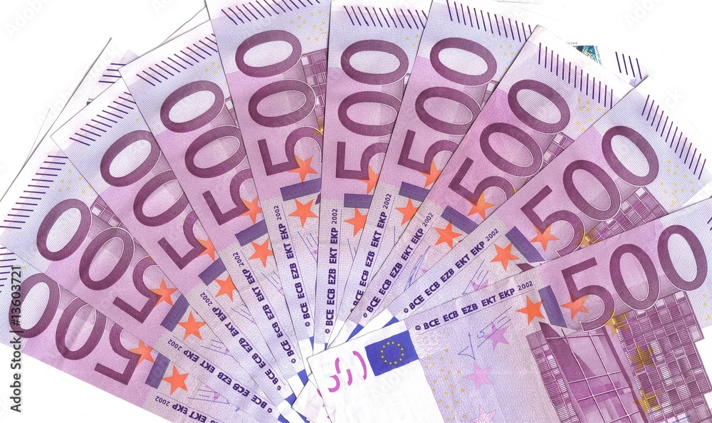 detail range 500 euro notes