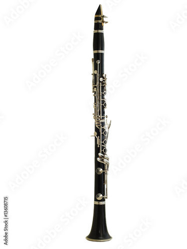 Fotótapéta clarinet isolated