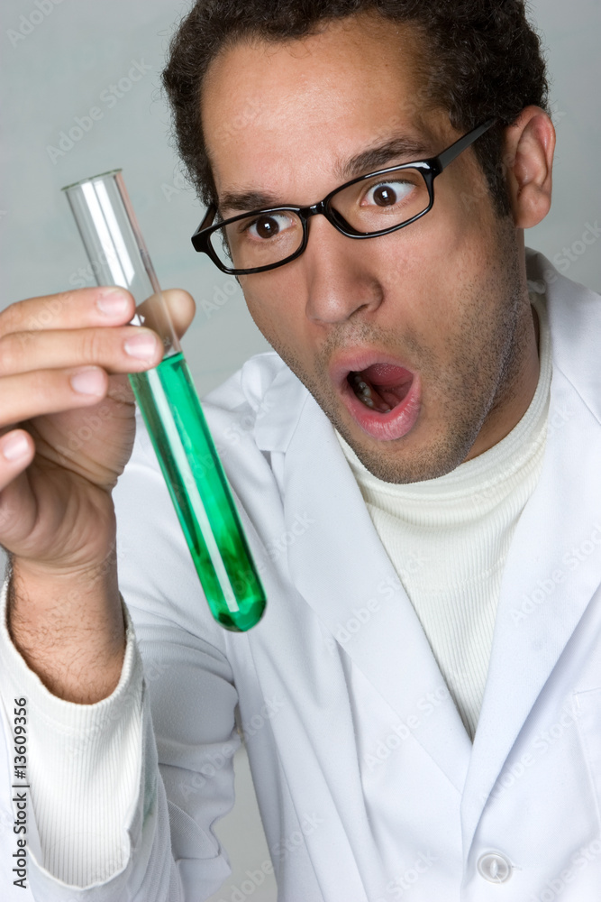Scientist Holding Test Tube Scientist Holding Test Tube