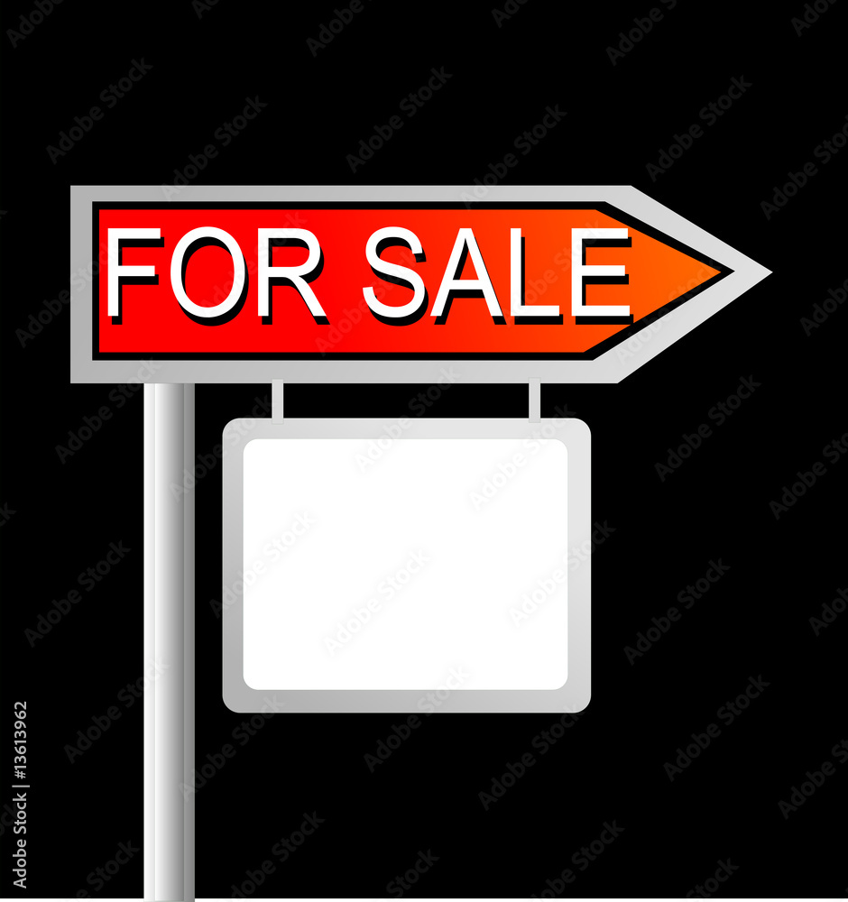 Fototapeta premium Blank Directional Sign