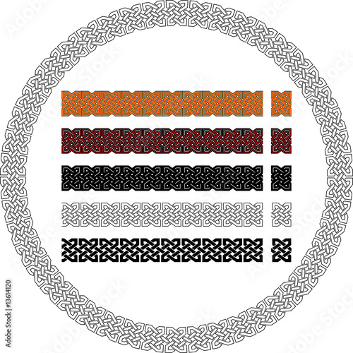 Celtic Abstract Ornament - Seamless Background Vector