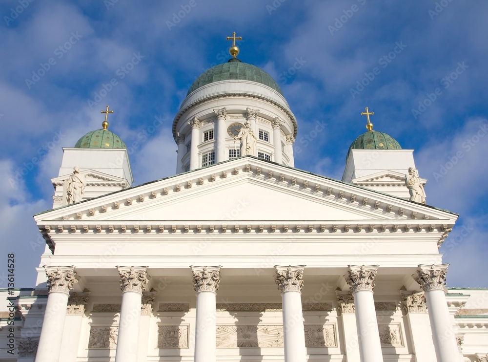 Helsinki Cathedral in the Blue Sky