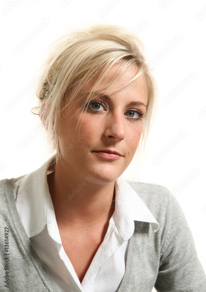 blond girl in studio blond girl in studio