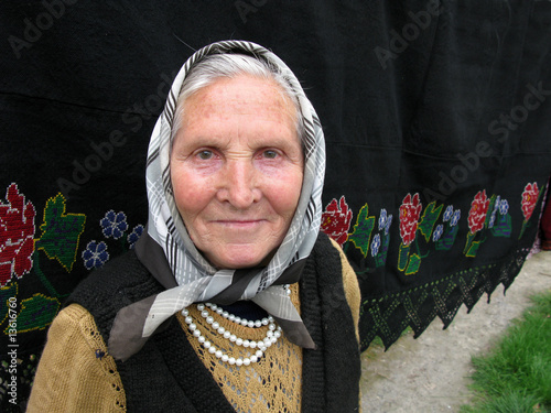 Old woman from Balkans photo