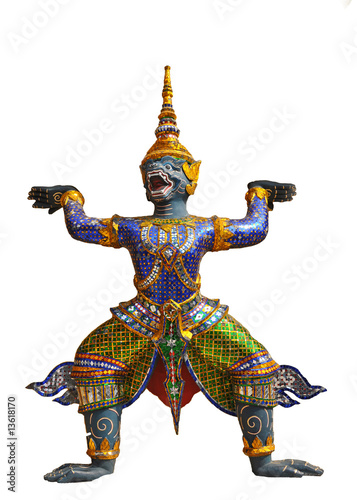 Εκτύπωση καμβά caryatide (architectural support),Grand Palace, Bangkok
