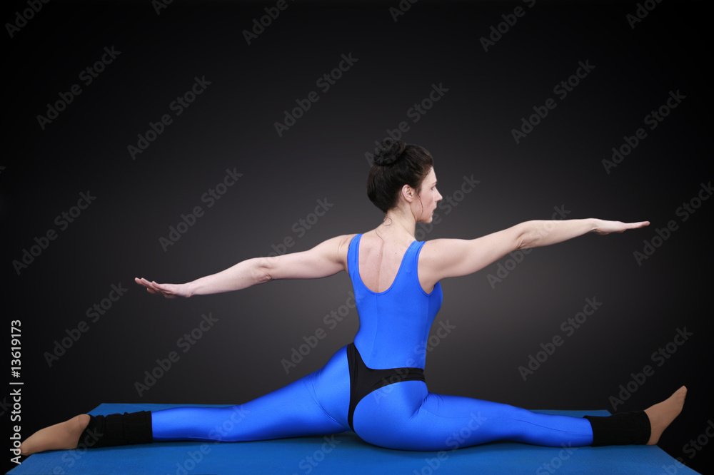 Yoga Spagat rückansicht
