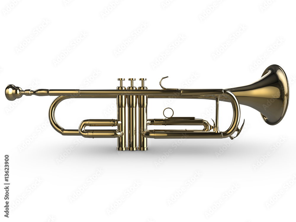 Fototapeta premium 3d Trumpet