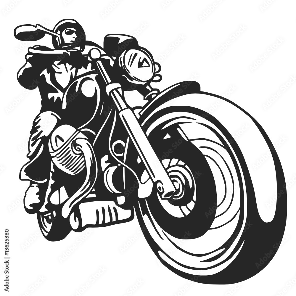 Motociclista Imagens de Stock de Arte Vetorial
