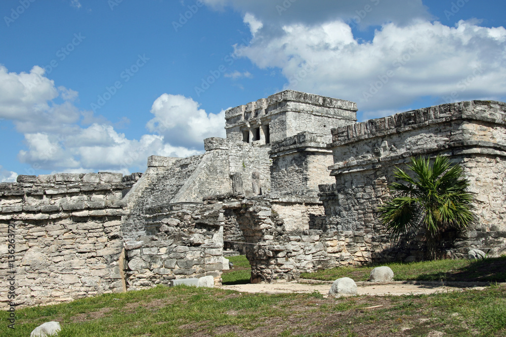 Mayan Pyramids in Tulum.Mexico