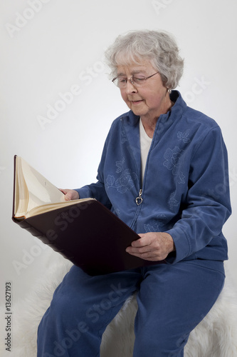 Senior Lady and Book