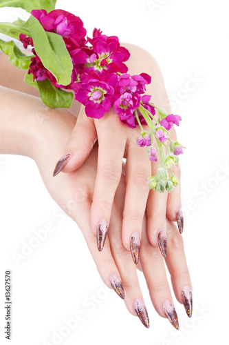Closeup image of beautiful nails