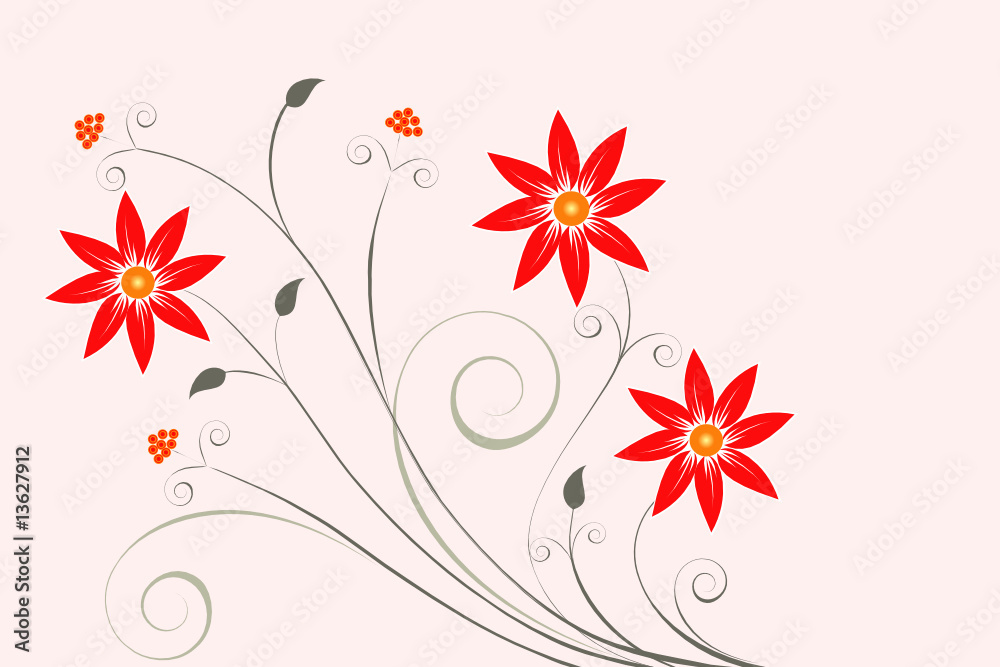 Obraz premium Abstract floral background
