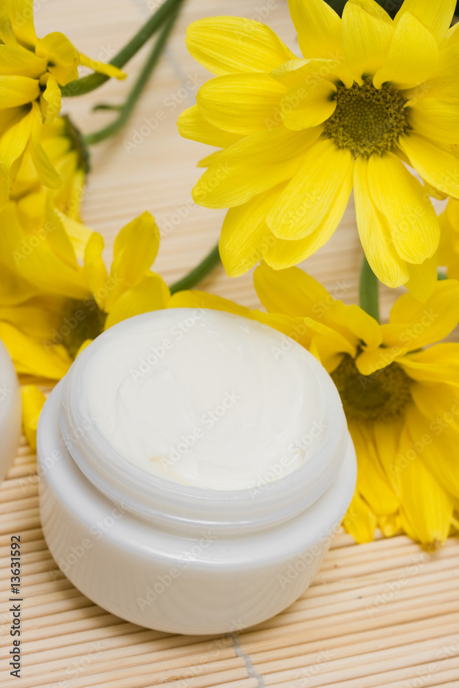 cosmetic moisturizing cream with chamomiles cosmetic moisturizing cream with chamomiles