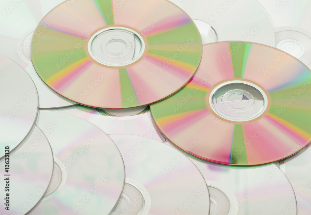 Background from the compact discs of CD and DVD Background from the compact discs of CD and DVD