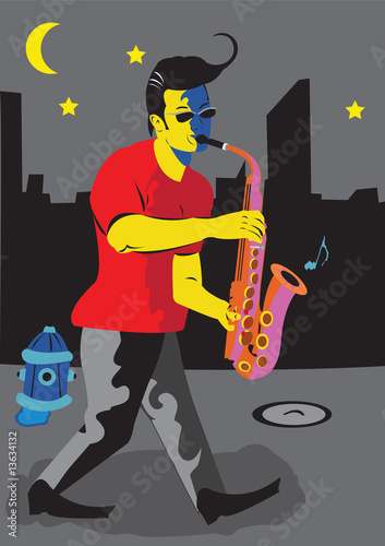 Man with sax