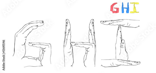 Hand Letters GHI