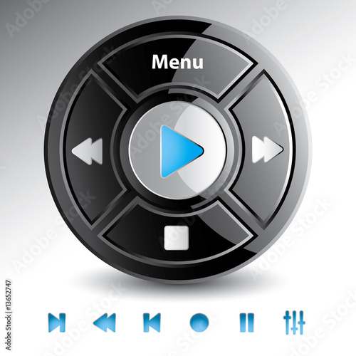 Menu interface template.