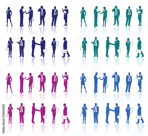 Business people silhouettes