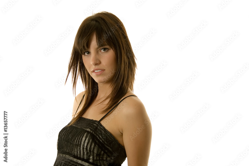 Pretty woman in dress