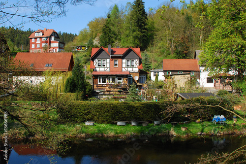 Cuadro en lienzo Kleines Haus in Altenbrak