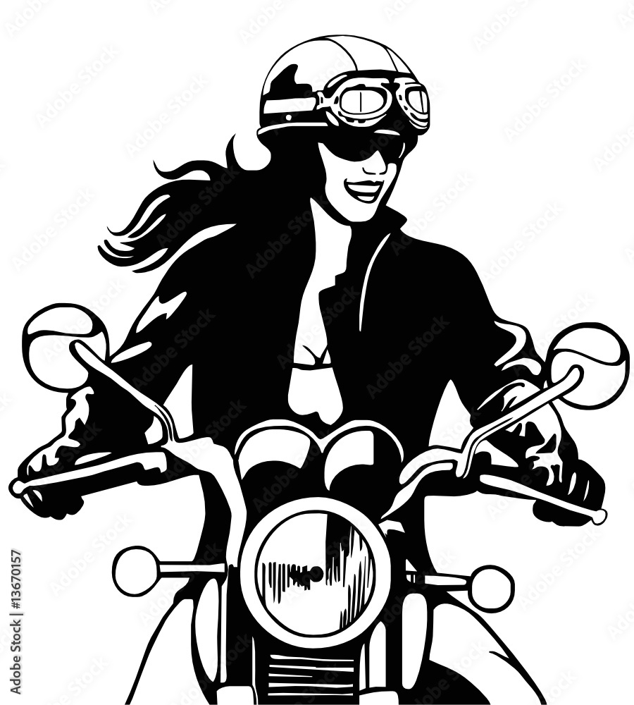 lady biker