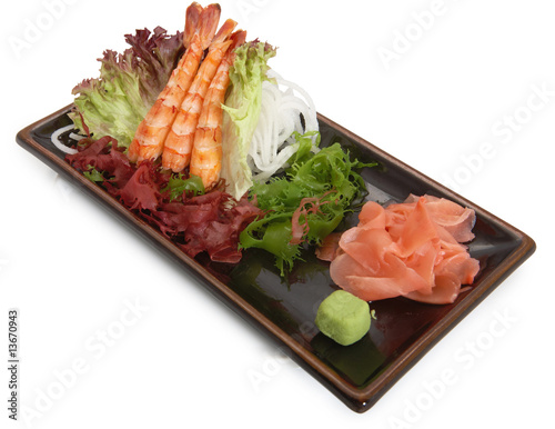 japanese prowns sushimi