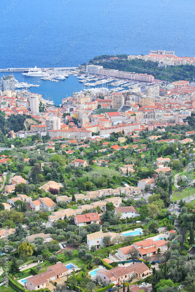 Monte Carlo / Monaco view from La Turbie