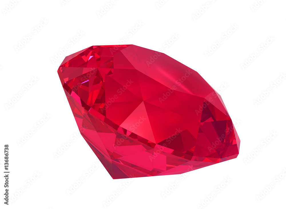 Rhodolite or Ruby gemstone