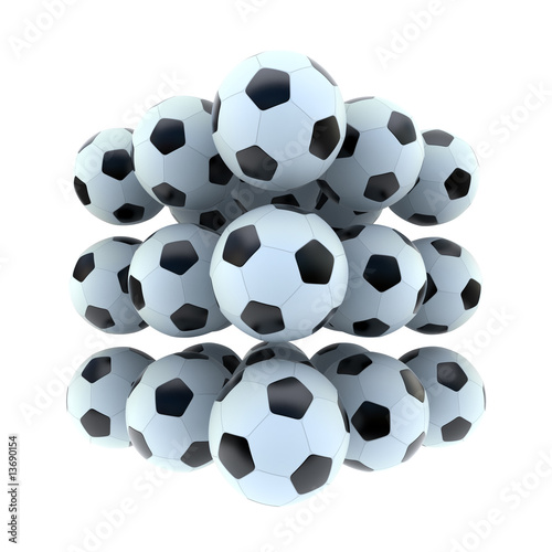 Fototapeta Naklejka Na Ścianę i Meble -  Soccer balls concept
