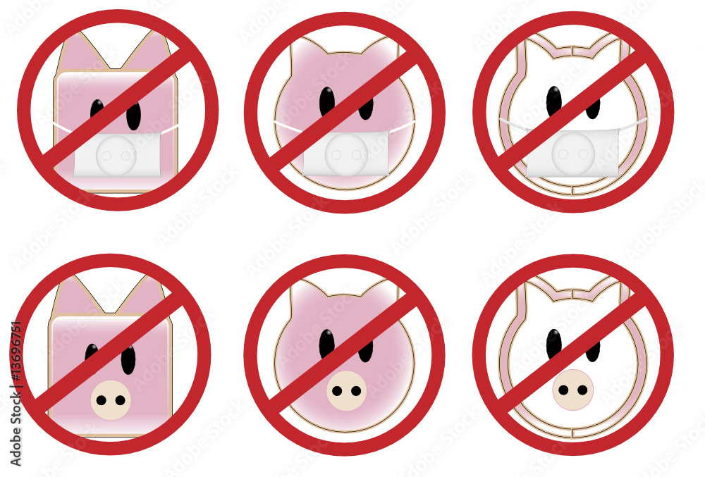 Swine flu sign Swine flu sign