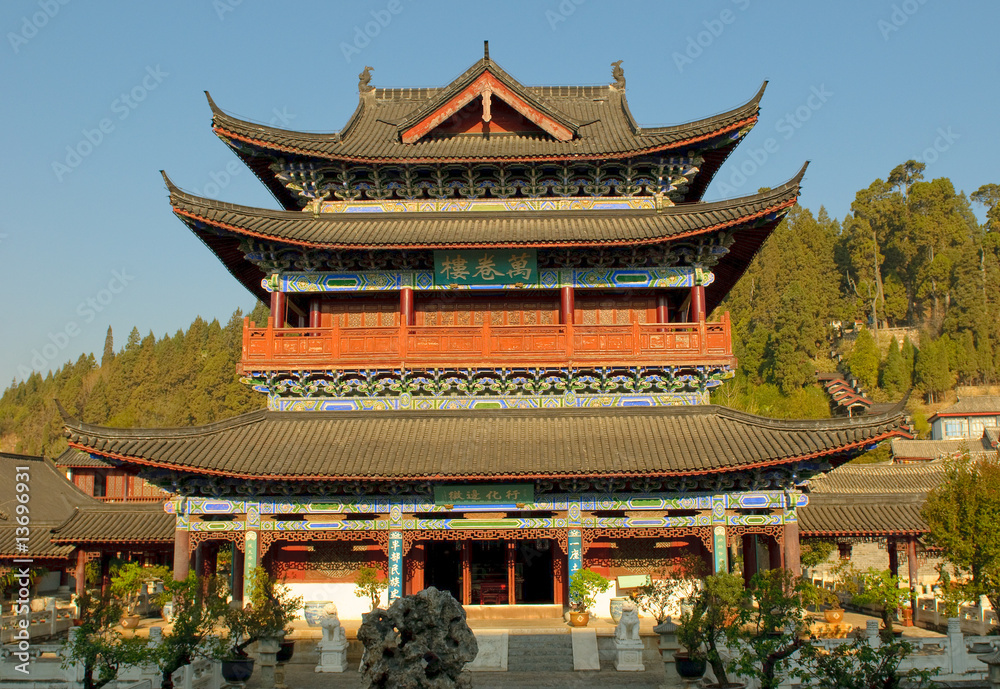 Obraz premium mu residence, lijiang old town, yunnan, china