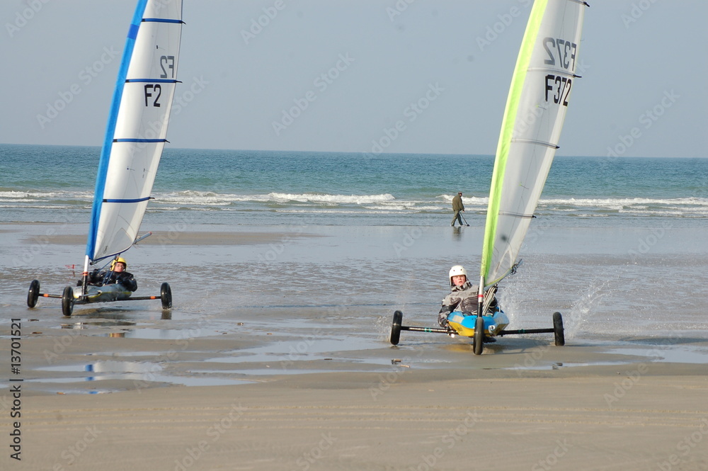 Obraz premium char à voile