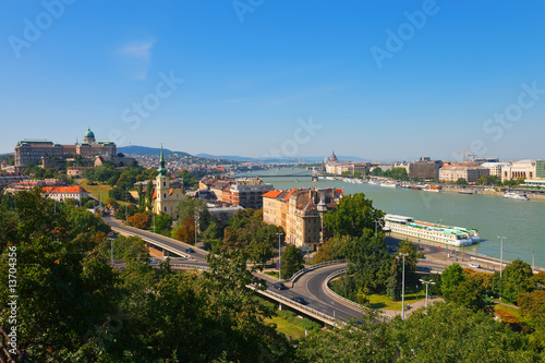 Summer panorama of Budapest, Hungary