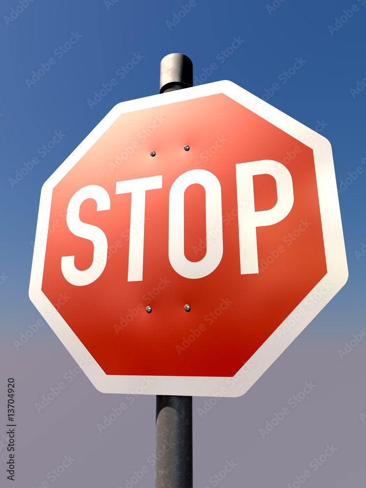 Obraz premium Stoppschild