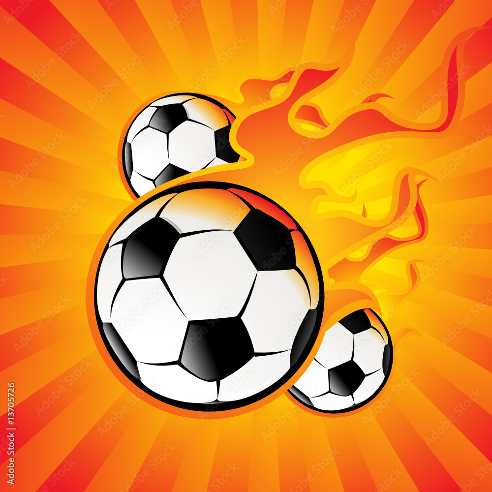 Obraz premium Ball_in_the_fire