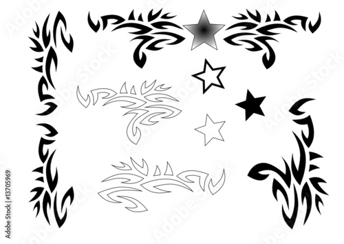 Tribal,Muster & Ornamente Set 2