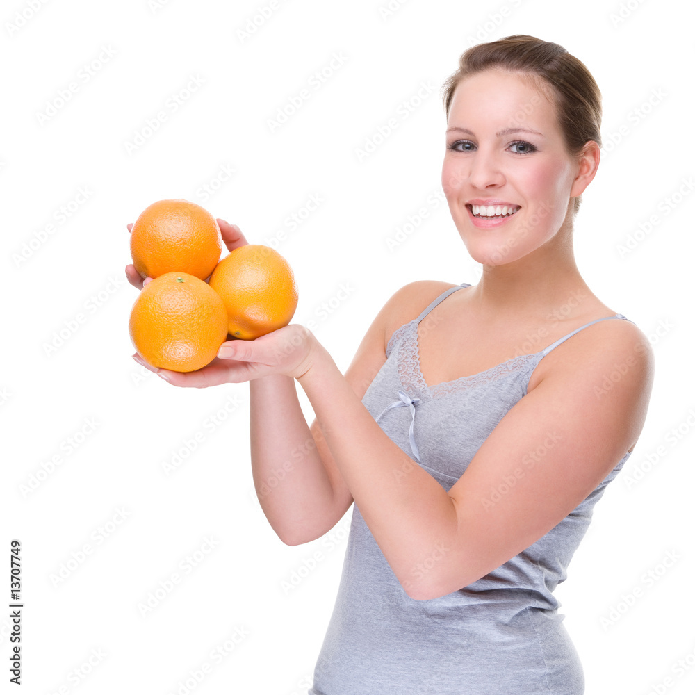 Woman with orange Woman with orange