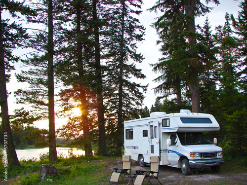 Fotografiet secluded RV campsite