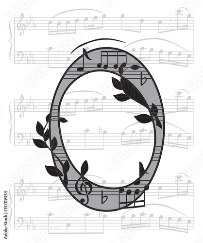Letter with music