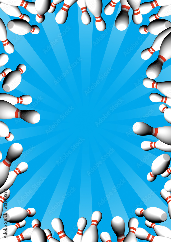 Naklejka premium bowling pins