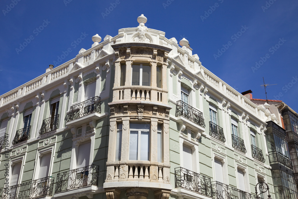 Typical architecture from Leon, Spain